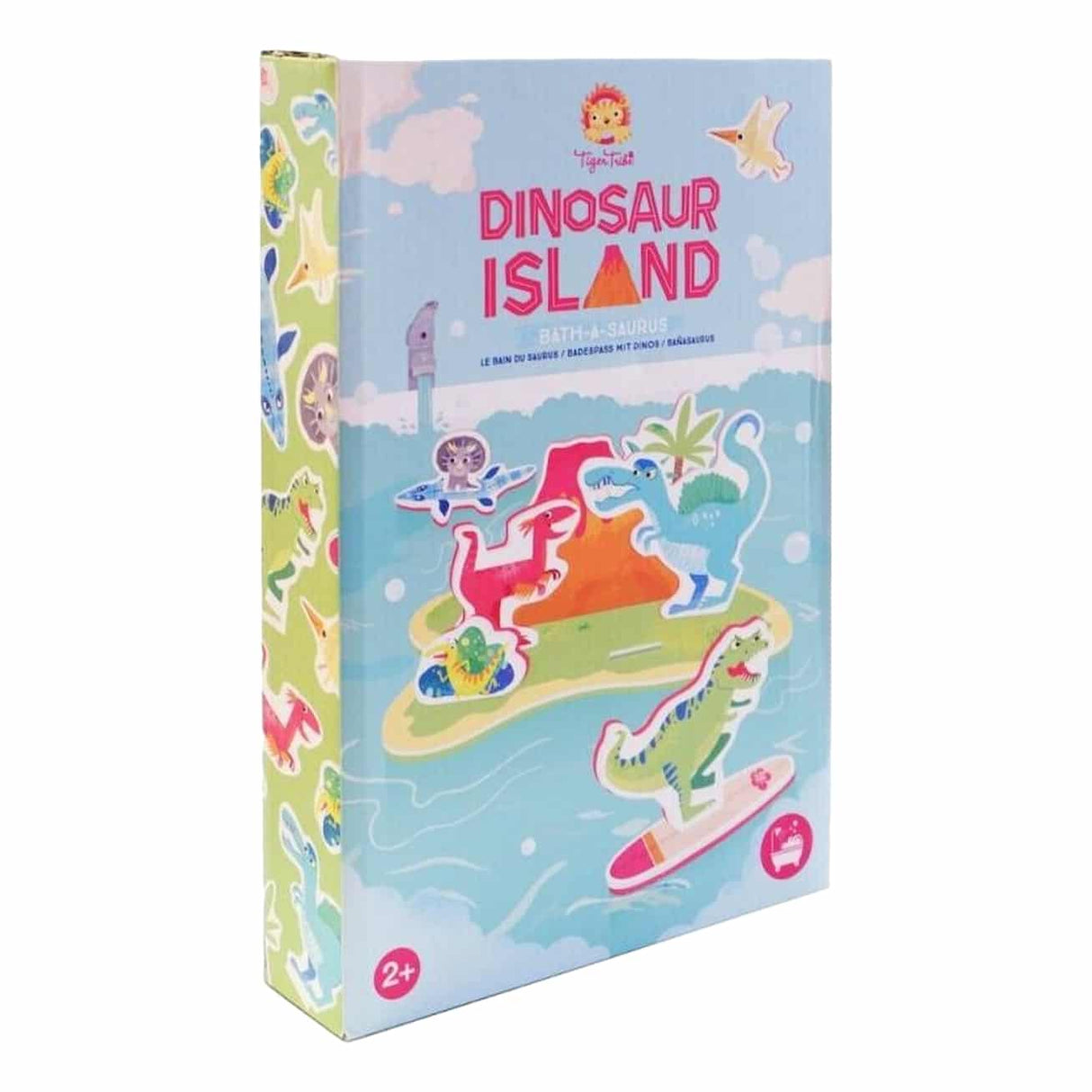 Dam Tiger Tribe Bath Toys Dinosaurs Island
