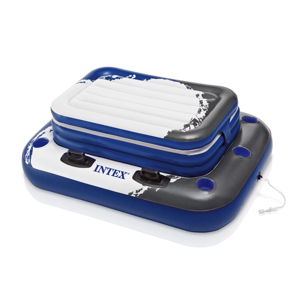 Caja fría inflable con soportes para botellas