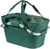 Basilikum cykelkurv flair bære al bageste kurv med mik, der fikserer 38 x 21 x 27 cm - grøn