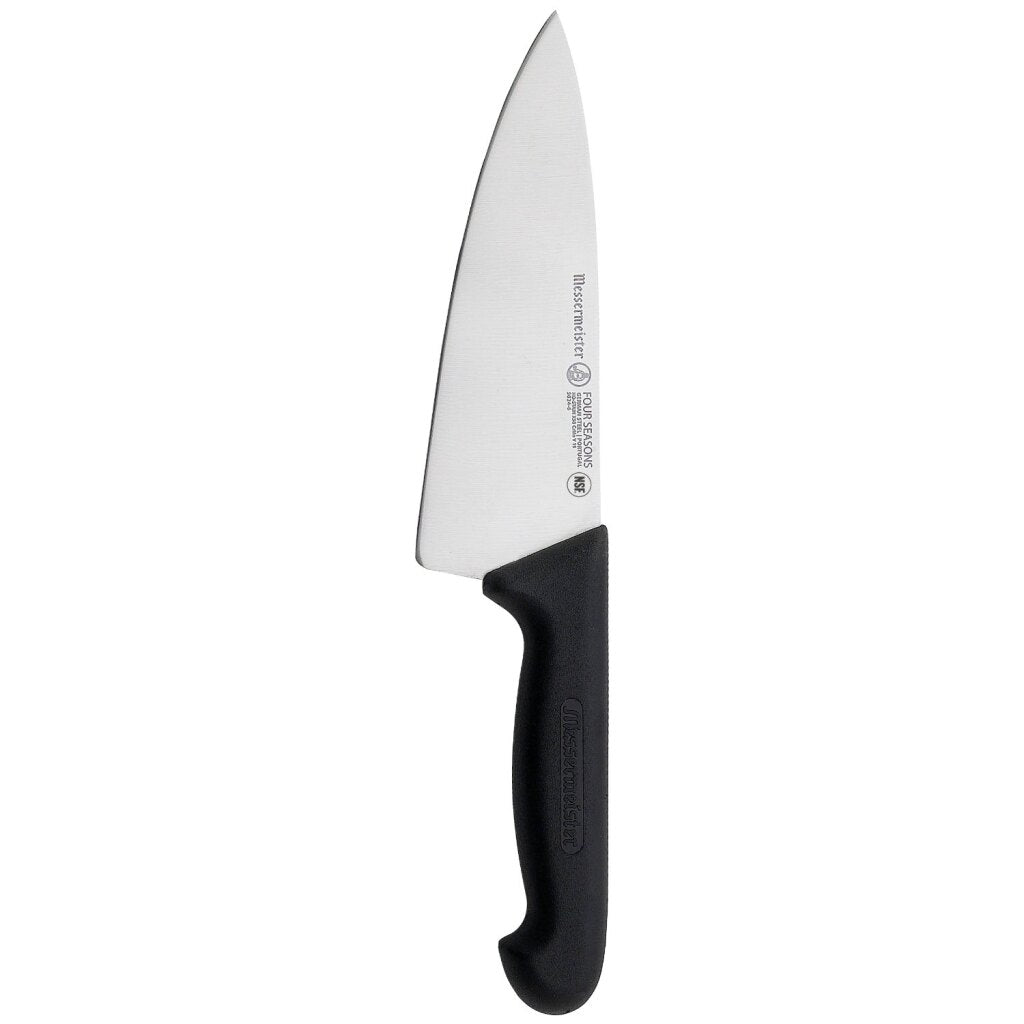 Messermeister Four Seasons chef's knife, 15 cm wide, stainless steel, black