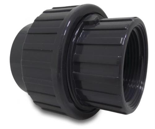 Pvc 3-delige koppeling 50mm x 1.1 2 10 bar