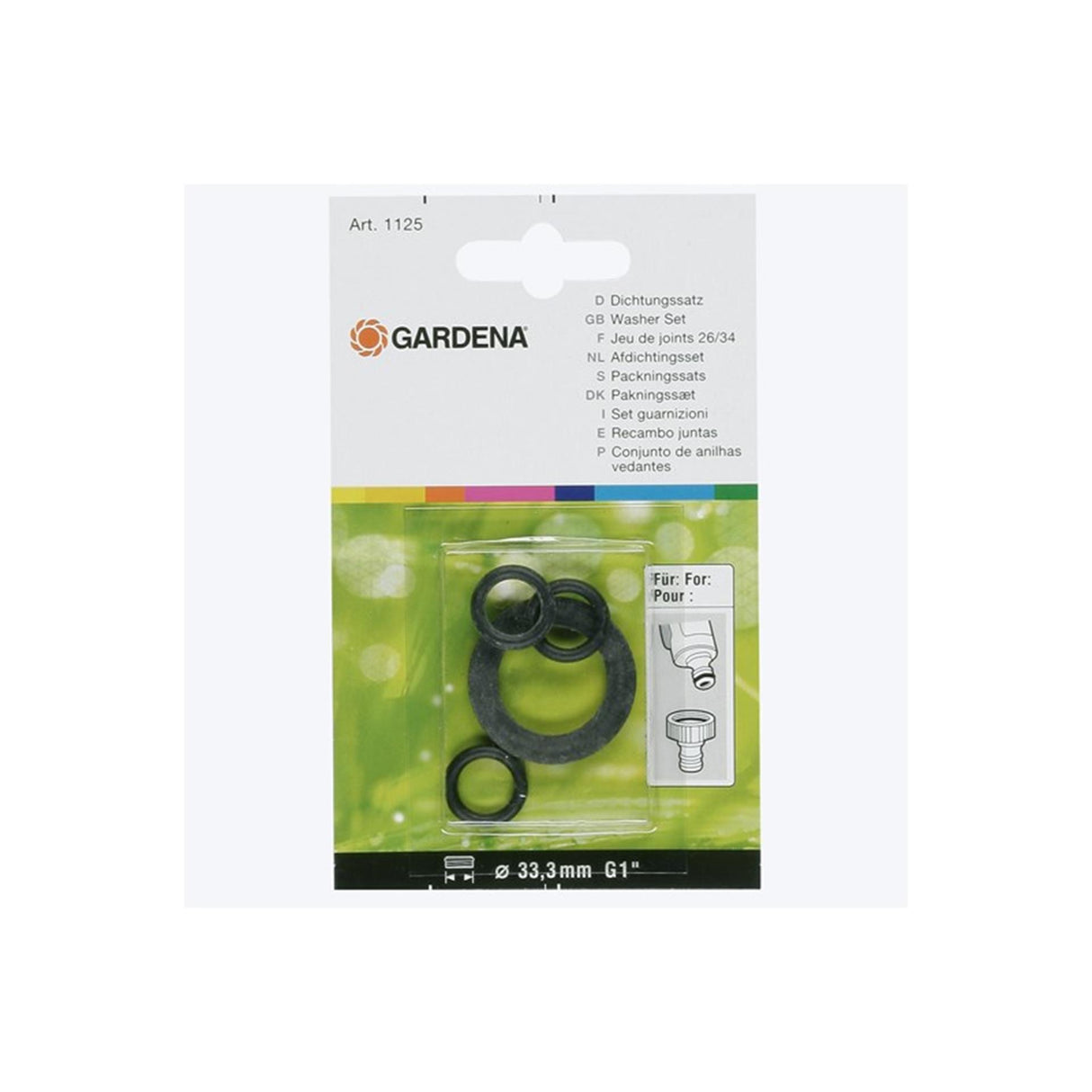 Gardena set rubberringen 1 2