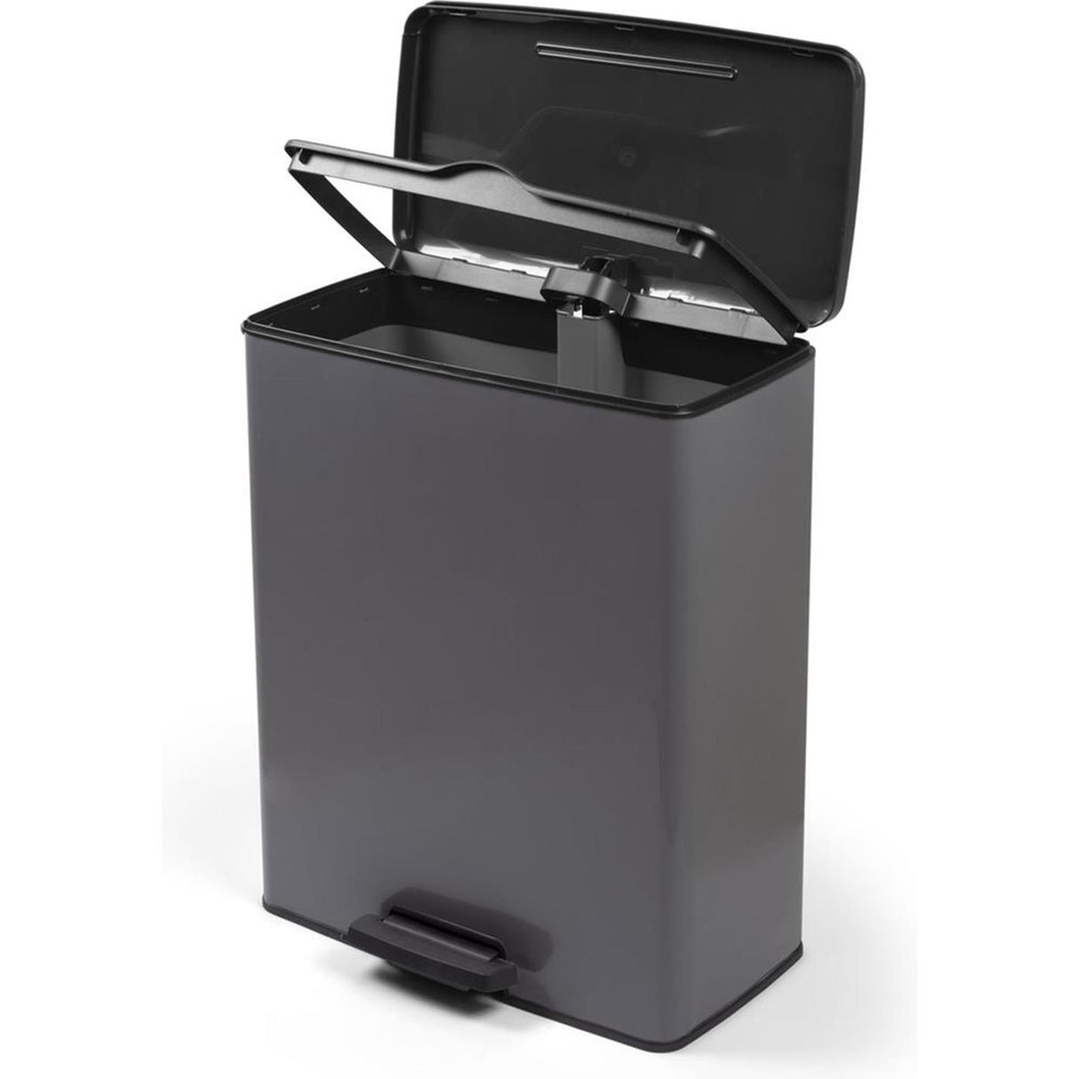 Poubelle à pédale Curver Decobin 65l gris froid