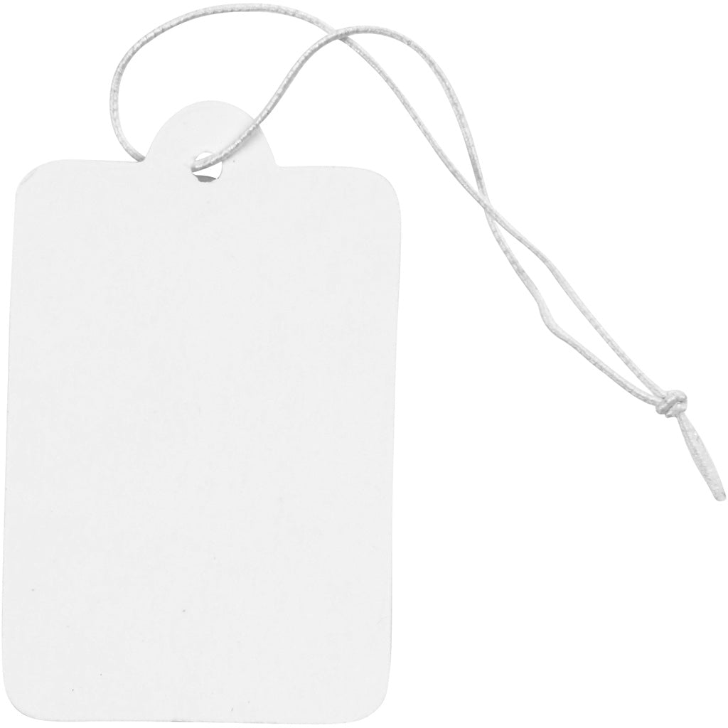 Creativ Company Labels White 25x40mm, 100th.