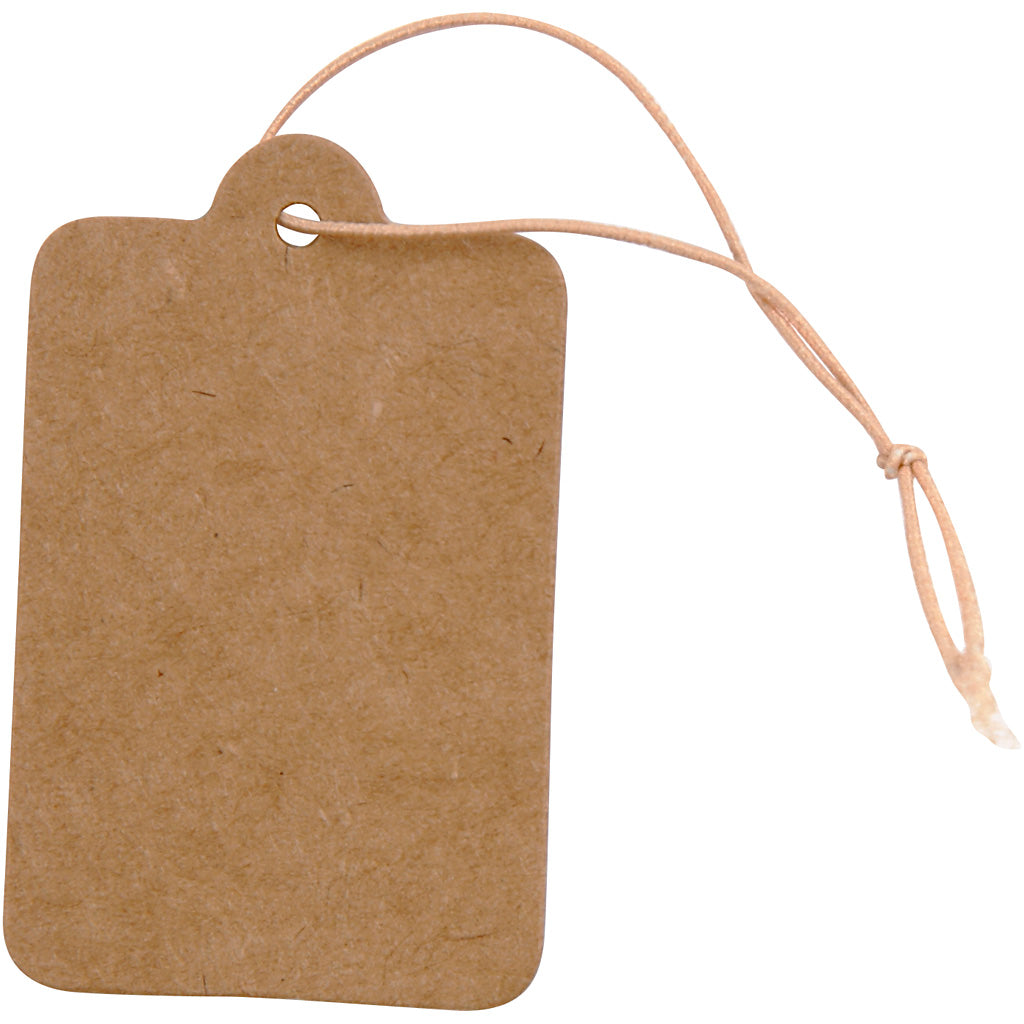 Creativ Company Labels Light brown 25x40mm, 100th.