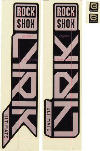 Conjunto de decoração Rockshox conjunto de decalques rs gloss arco-íris