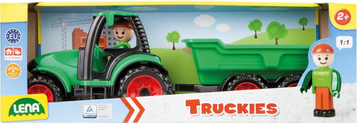 Lena traktor s prikolico in igranjem figure