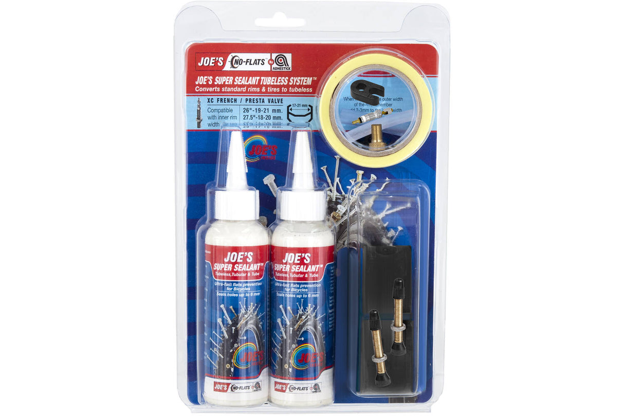 Joe's No Flats - Tubeless Conversion Kit Super Sealant - XC FV