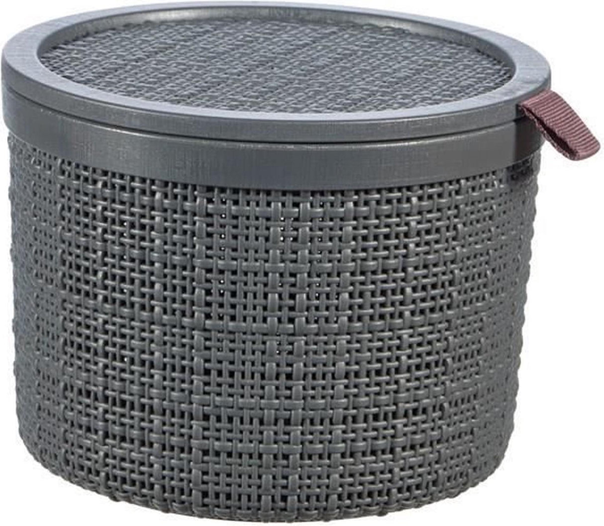 Curver jute mandje rond 2l donkergrijs