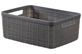 Curver jute basket 5l d grey