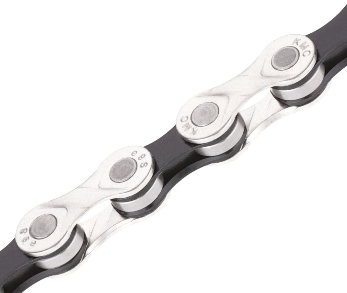 Km C E9 E-bike bicycle chain 9 SP 1 2x11 128 136 Silver Silver Black