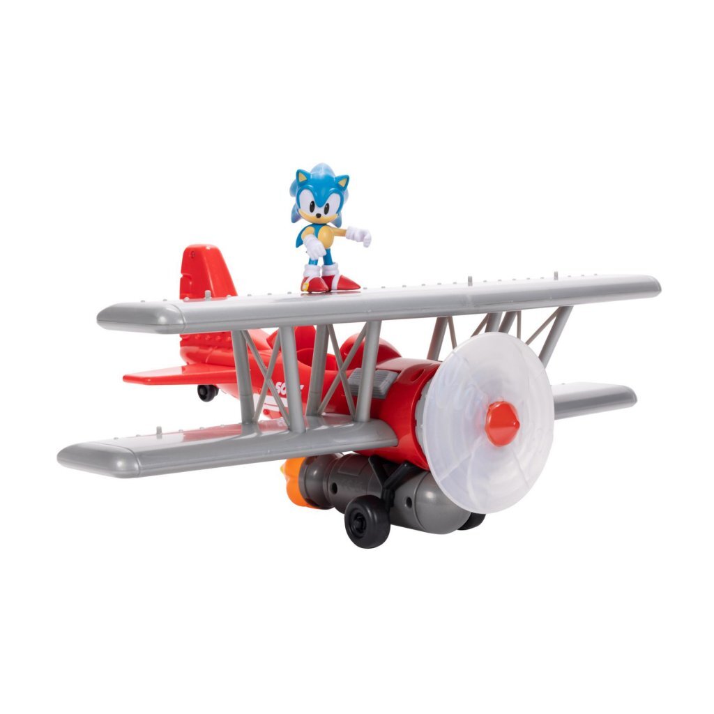 Sonic tornado biplane including 6.5cm figure