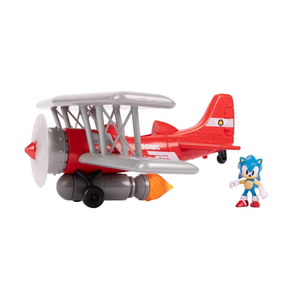 Sonic tornado biplane including 6.5cm figure