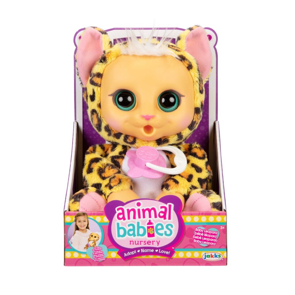 Jakks állat babák leopárd + hang
