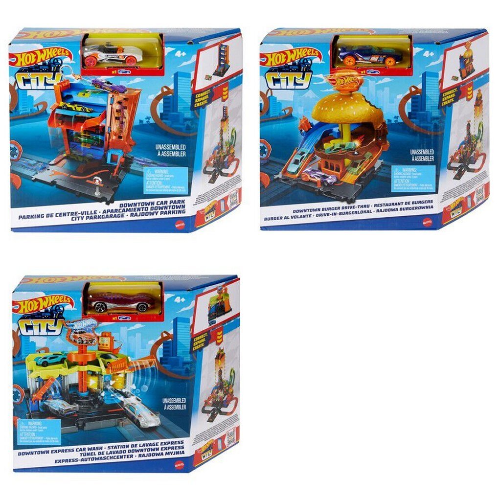Mattel Hot Wheels City Downtown Play set asorio