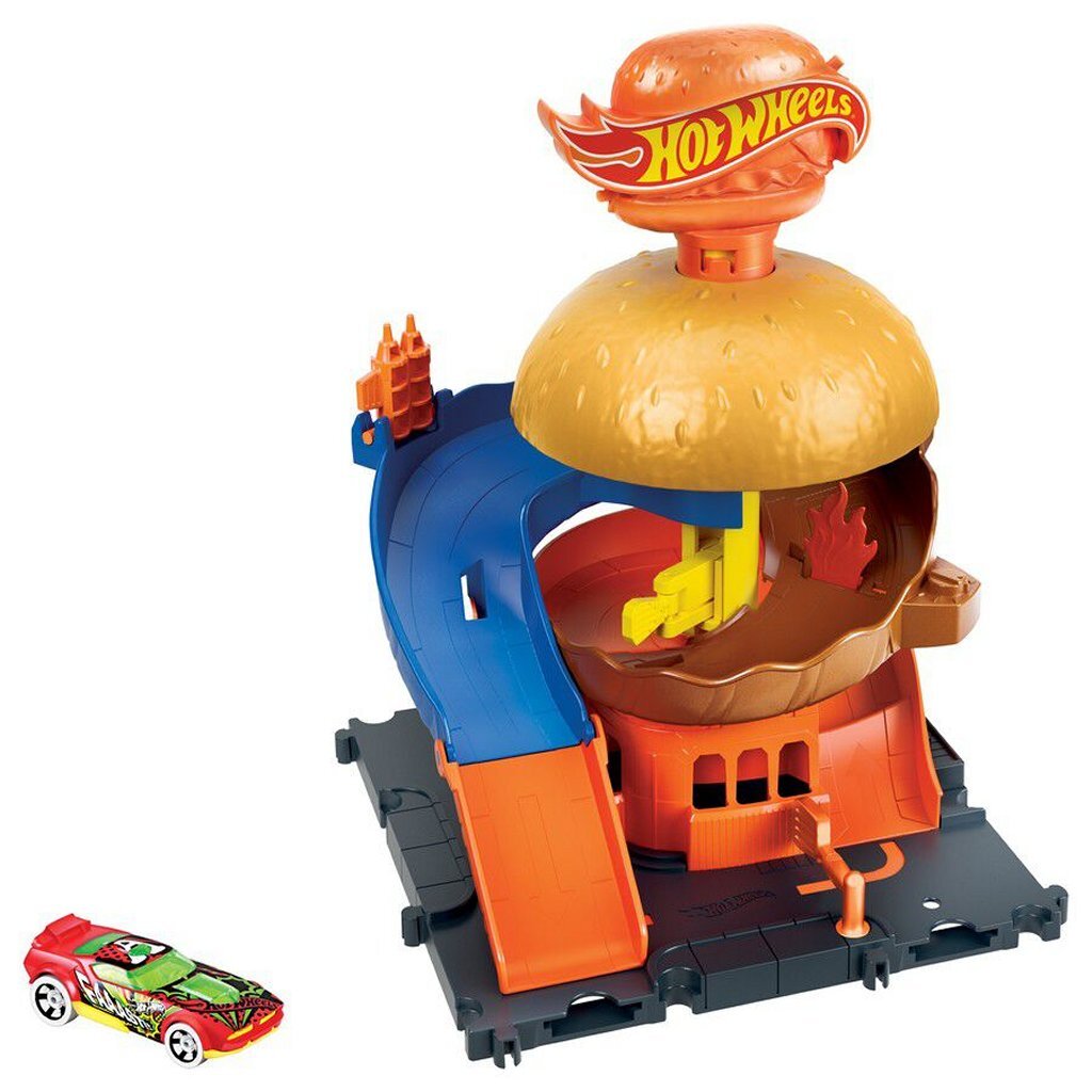 Mattel Hot Wheels City Downtown Play set asorio