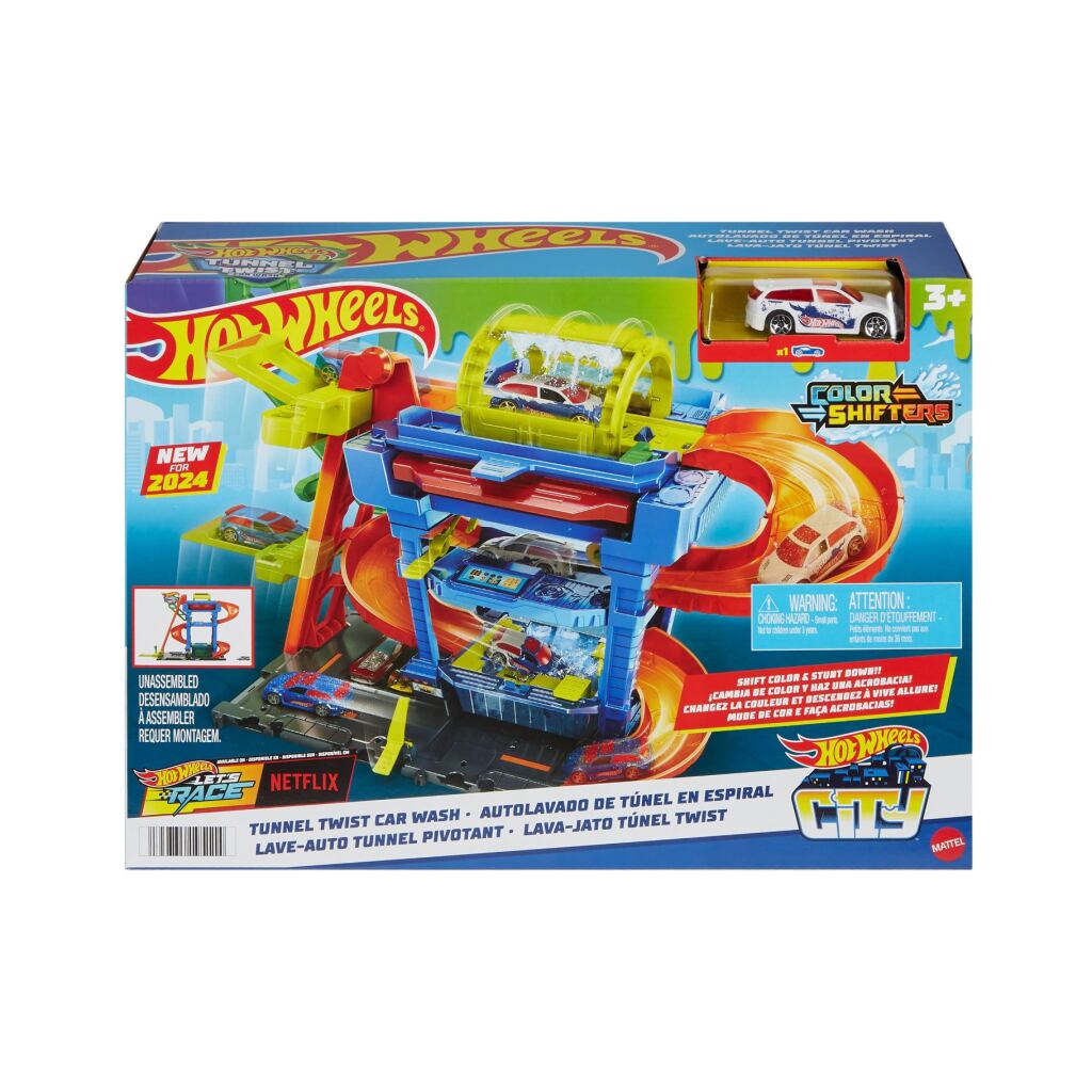 Mattel Hot Wheels City Tunnel Twist Autowasch