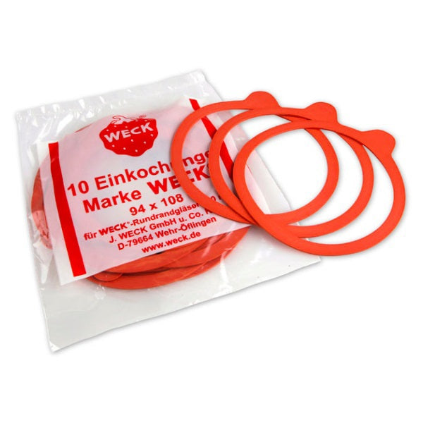 Weck products rings flat 94 x 108mm 10 pieces