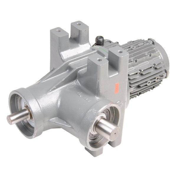 Motor with drive for cowcleaner duo