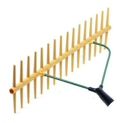Heu rake duebel Zänn diagonal mat Grëff
