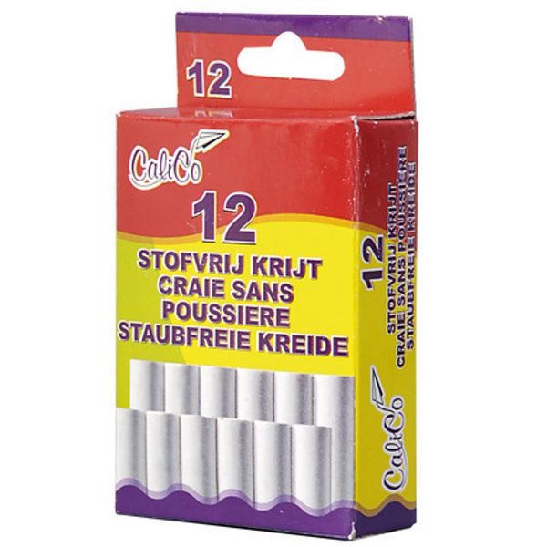 Chalkboard chalk white 12 pcs