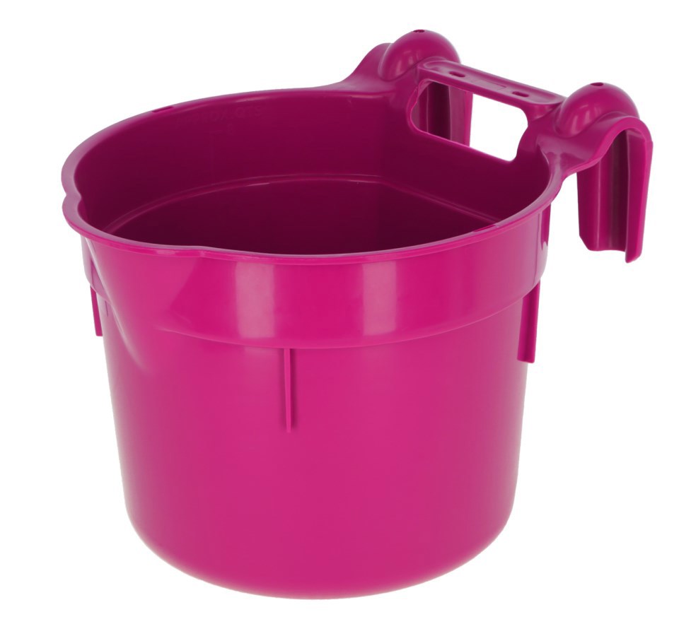 Abi plastic food bowl hangon pink 8l