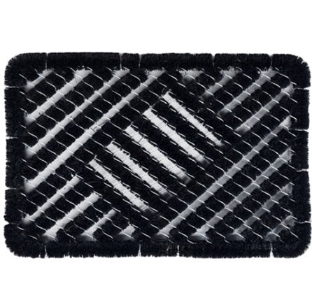 Brush mat doormat coconut black 40x60cm