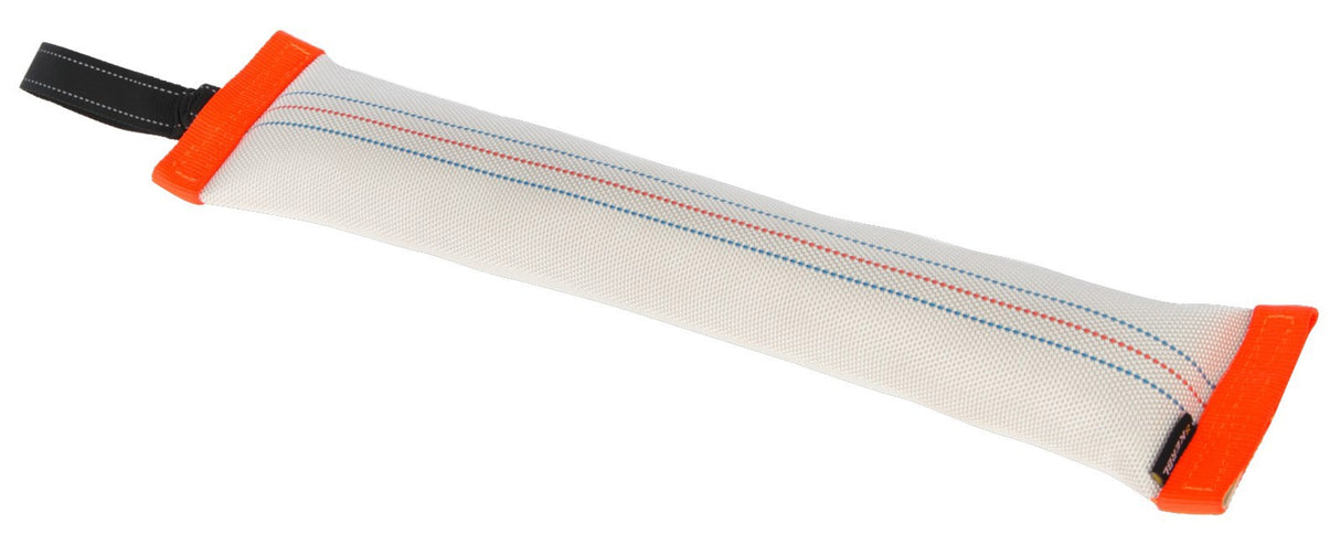 Trainingsdummy mat Schleife wäiss-orange 50 x 10 cm