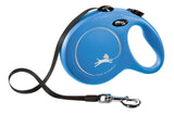 Flexi Classic Retractable Leash Tape Blue