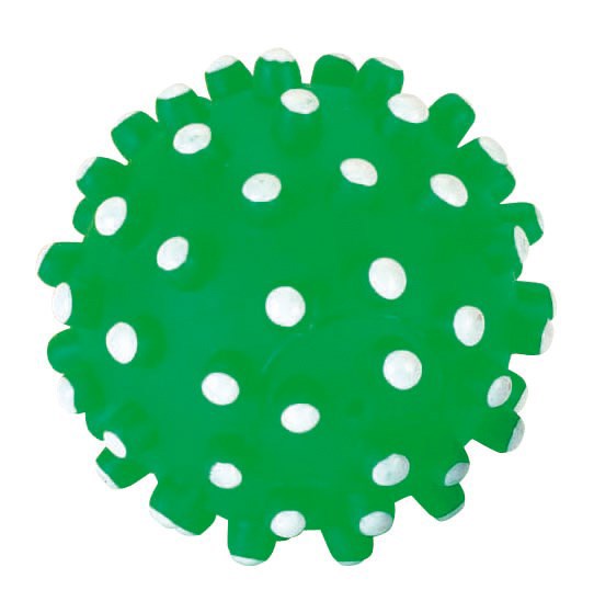Vinyl toy ball approx. 12 cm with studs squeaker