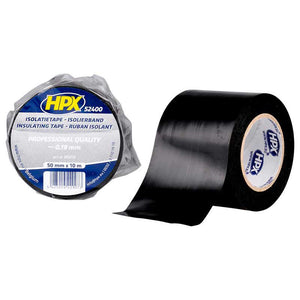 Hpx PVC isoleringstape 50 mm x 10 meter - sort