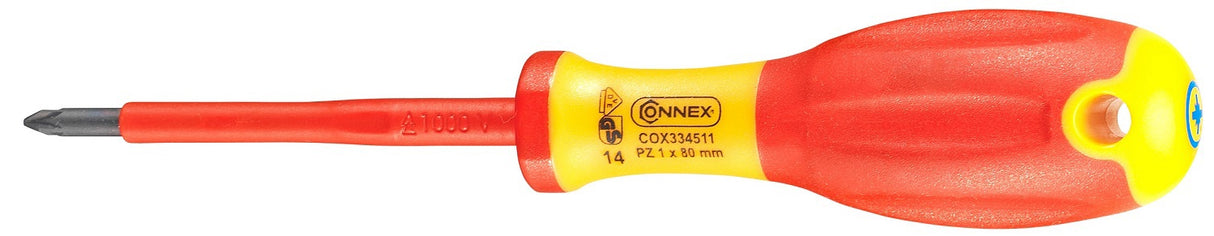 Connex screwdriver cross pz1 80mm insulated 1kv1c