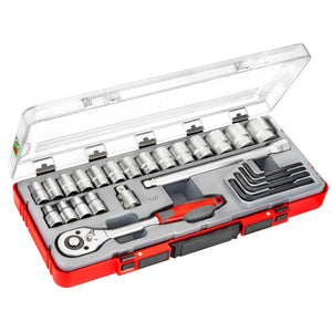 Connex producten dopsleutelset profi 12 22 delig