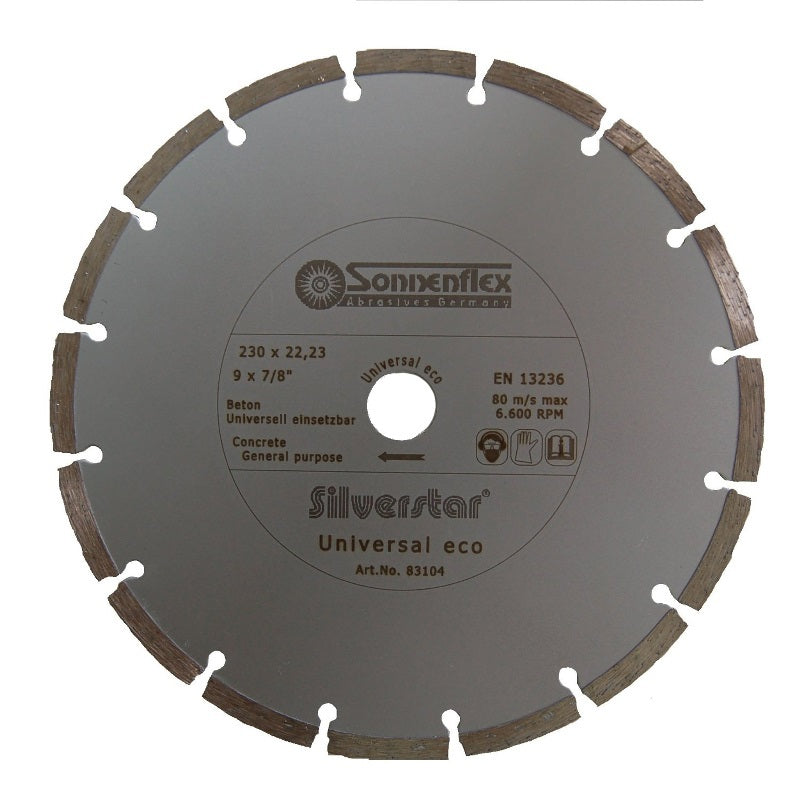 Producten diamantschijf gesegmenteerd 230x26x22 23mm