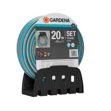 Gardena products wall-mounted hose reel with hose