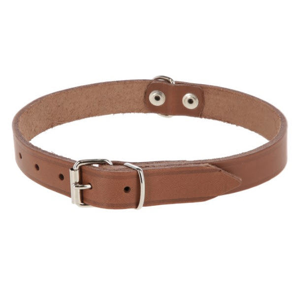 Producten hondenhalsband leer 12mm naturel