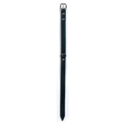 Producten hondenhalsband leer 18mm zwart
