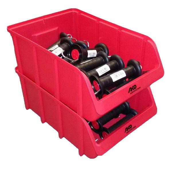 Ako plastic stacking box red 48x305x185cm