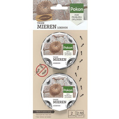 Caixa de isca Pokon contra formigas 2pcs 2