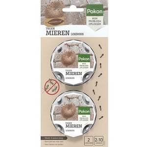 Caixa de isca Pokon contra formigas 2pcs 2