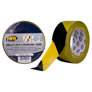 Nastro barriera autoadesivo HPX resistente giallo-nero 48 mm x 33 m