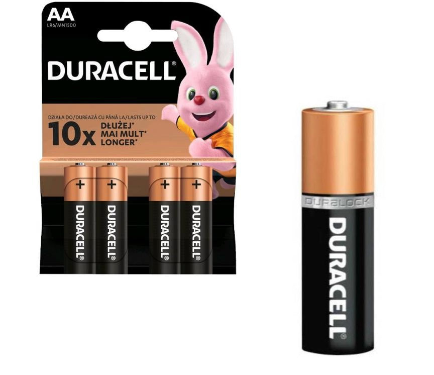 Duracell batteri lr6 aa15v x4 stk