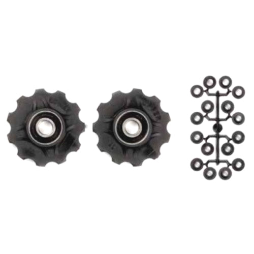 Derailleur Wheels 11 tænder 7-11V Sorte 2 stykker
