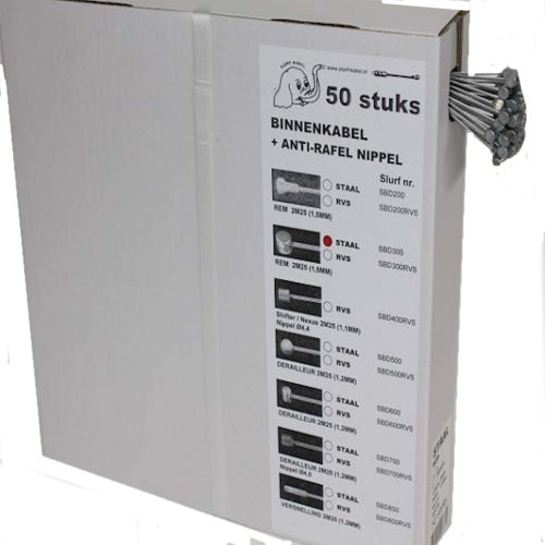 Bandeja de cable interno de acero inoxidable Ton Nippel (50 piezas)