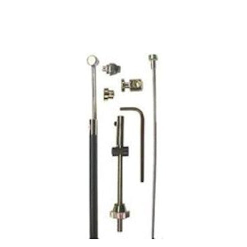 Brzdový kabel pro brzdu bubnu 1350 1000 mm Černé stříbro