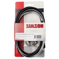 Conjunto de cable de freno Nexus RollerBrake 1600 2250 mm de plata negra