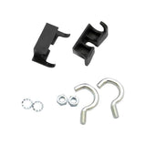 Simson Ring Lock Monting Set Normal - 2 Hooks, 2 Clamps, 2 Bolzen, 2 Réng - schwaarz