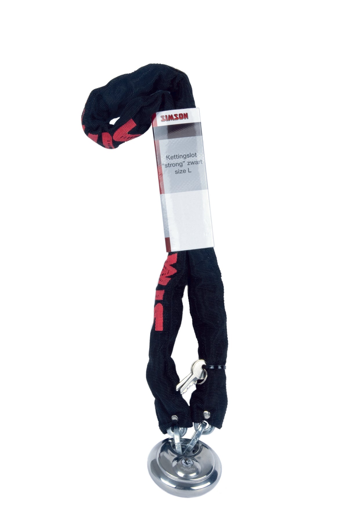 Simson Chain Lock 5.5x100 rød-sort diskus