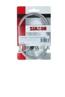 Freno de tambor del cable interno 225 cm de plata de acero inoxidable