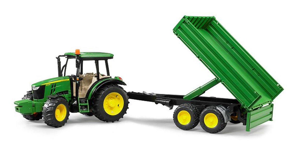 Bruder Tracteur John Deere 5115m avec remorque